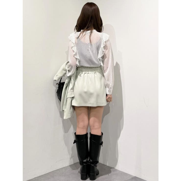 シフォンロングスリーブラッフルブラウス | MERCURYDUO | 詳細画像33 