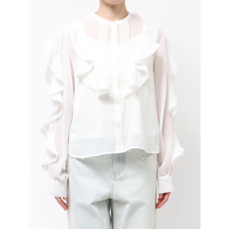 ポイントレースブラウス | MERCURYDUO | 詳細画像16 
