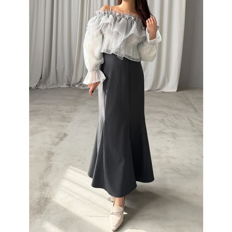 オフショルラッフルブラウス | MERCURYDUO | 詳細画像21 