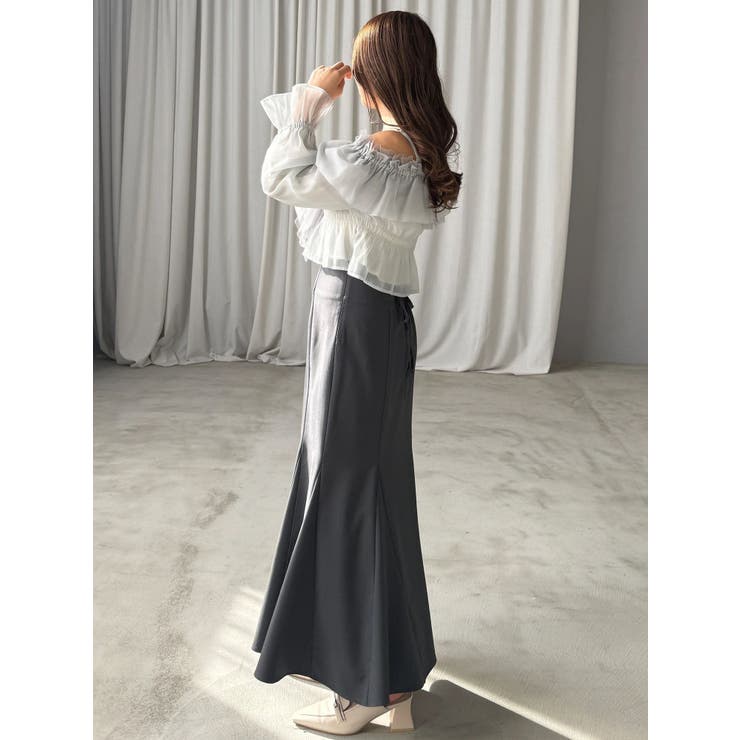 オフショルラッフルブラウス | MERCURYDUO | 詳細画像22 