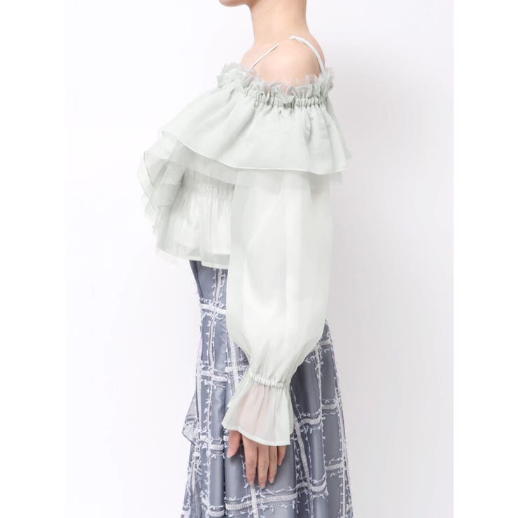 オフショルラッフルブラウス | MERCURYDUO | 詳細画像24 