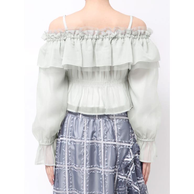 オフショルラッフルブラウス | MERCURYDUO | 詳細画像25 