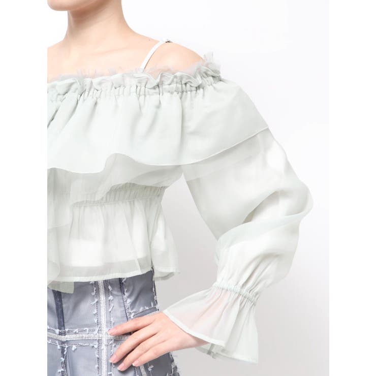 オフショルラッフルブラウス | MERCURYDUO | 詳細画像27 