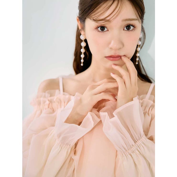 オフショルラッフルブラウス | MERCURYDUO | 詳細画像3 