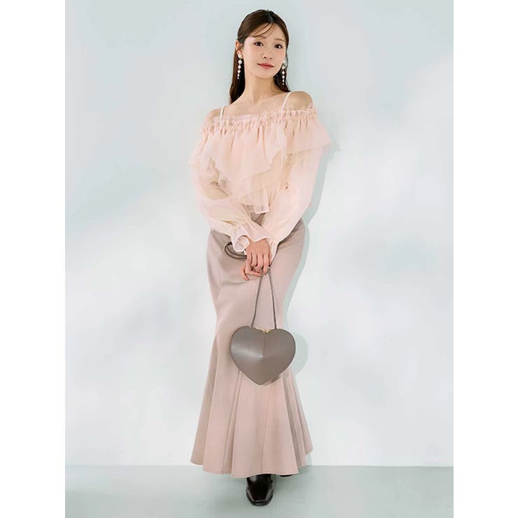 オフショルラッフルブラウス | MERCURYDUO | 詳細画像4 