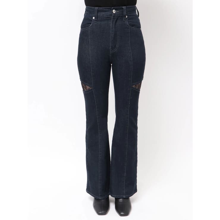 レーストリミングカットアウトデニムパンツ | MERCURYDUO | 詳細画像16 