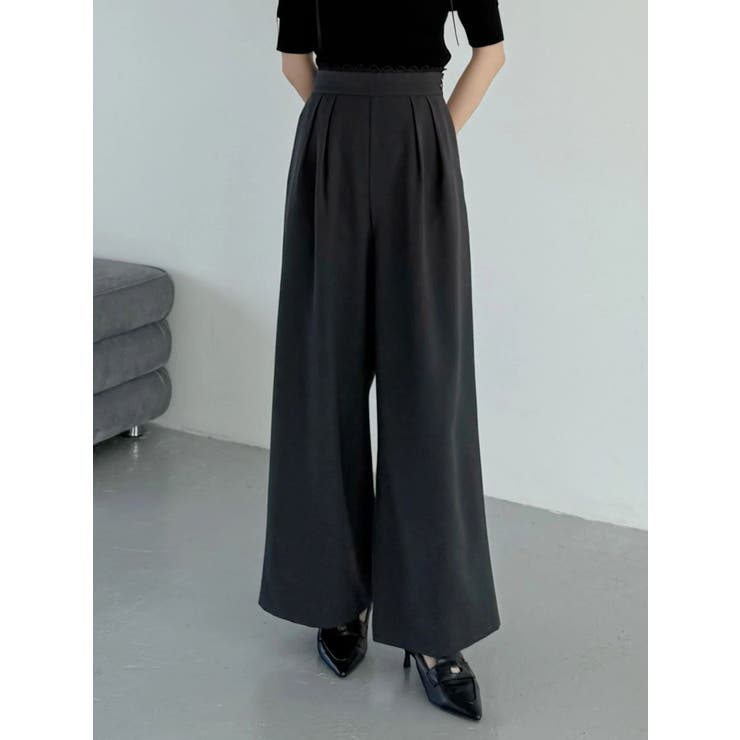 レースレイヤードタックパンツ | MERCURYDUO | 詳細画像1 