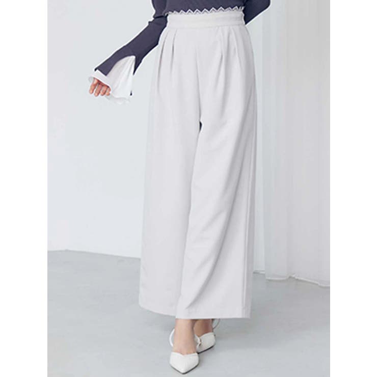 レースレイヤードタックパンツ | MERCURYDUO | 詳細画像2 