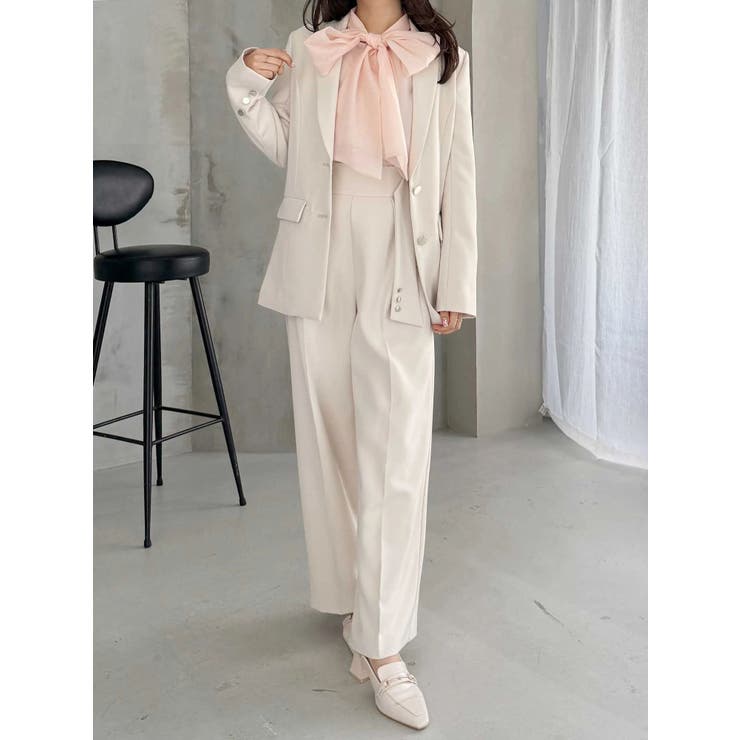 【セットアップ着用可】サイドベルトストレートパンツ | MERCURYDUO | 詳細画像12 