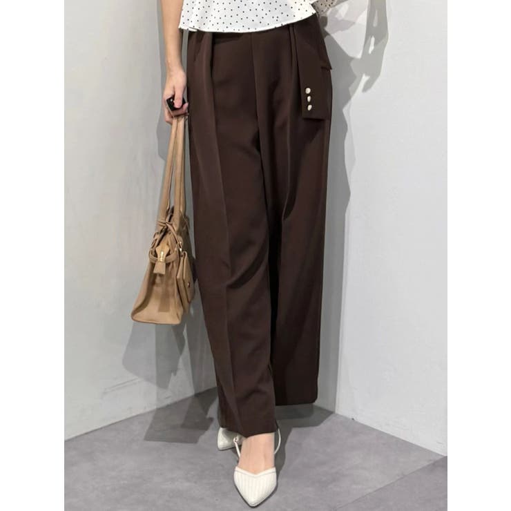 【セットアップ着用可】サイドベルトストレートパンツ | MERCURYDUO | 詳細画像14 