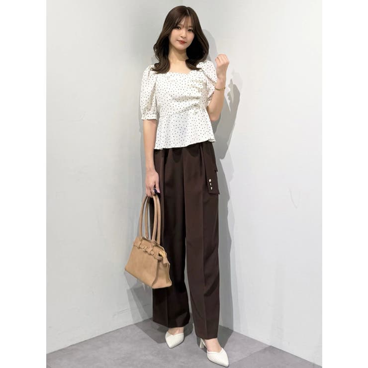 【セットアップ着用可】サイドベルトストレートパンツ | MERCURYDUO | 詳細画像16 