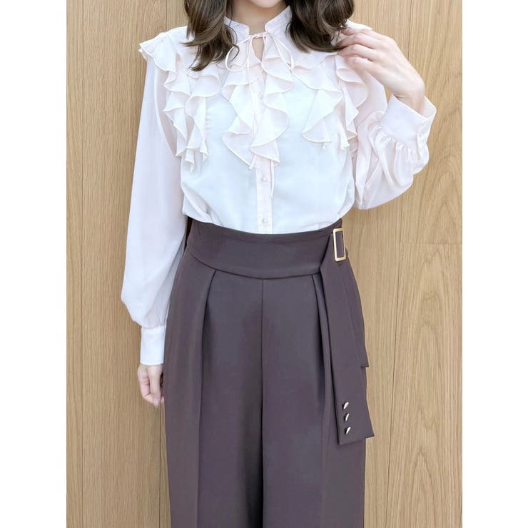 【セットアップ着用可】サイドベルトストレートパンツ | MERCURYDUO | 詳細画像20 