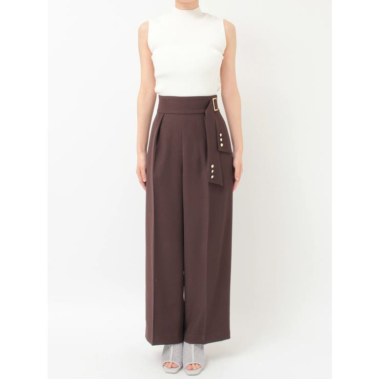 【セットアップ着用可】サイドベルトストレートパンツ | MERCURYDUO | 詳細画像34 