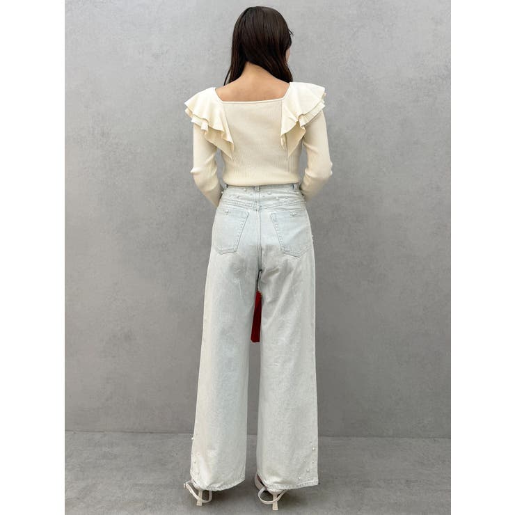 パールデニムパンツ | MERCURYDUO | 詳細画像10 