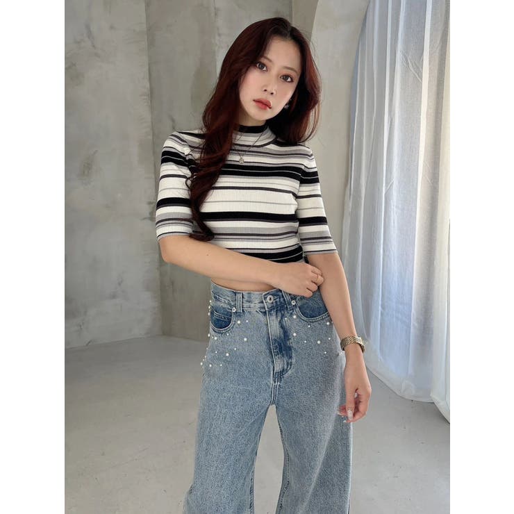 パールデニムパンツ | MERCURYDUO | 詳細画像11 