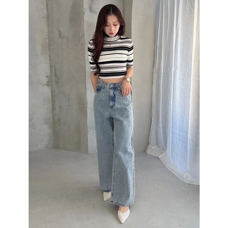 パールデニムパンツ | MERCURYDUO | 詳細画像12 