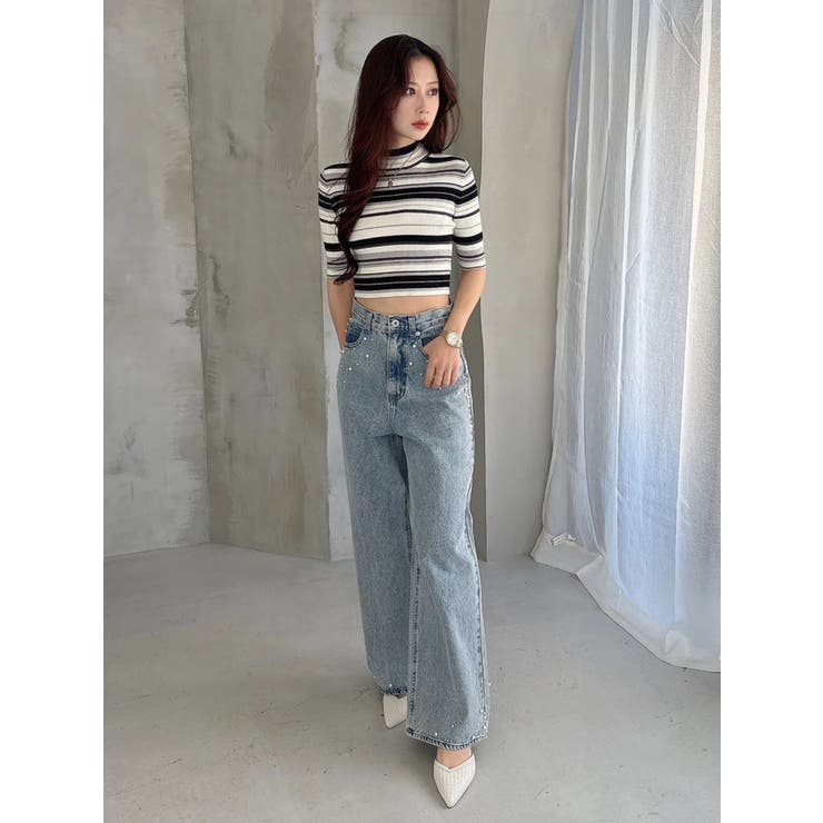 パールデニムパンツ | MERCURYDUO | 詳細画像13 