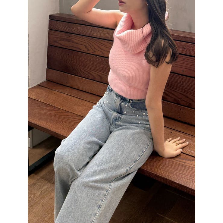 パールデニムパンツ | MERCURYDUO | 詳細画像6 