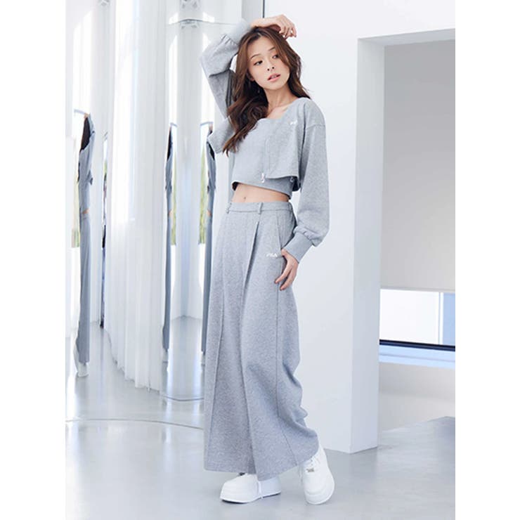 【FILA別注】裏毛センターシームパンツ | MERCURYDUO | 詳細画像4 