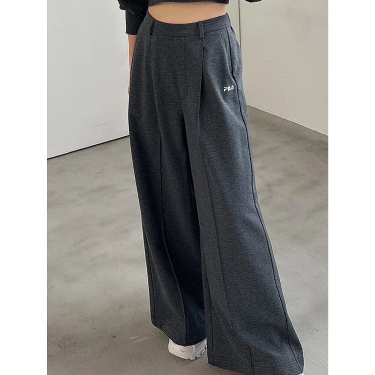 チャコールグレー | 【FILA別注】裏毛センターシームパンツ | MERCURYDUO
