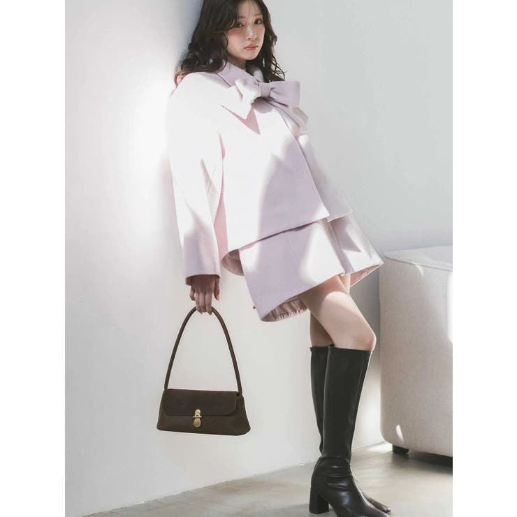 ベビーピンク | ウールベルテッドミニスカート | MERCURYDUO