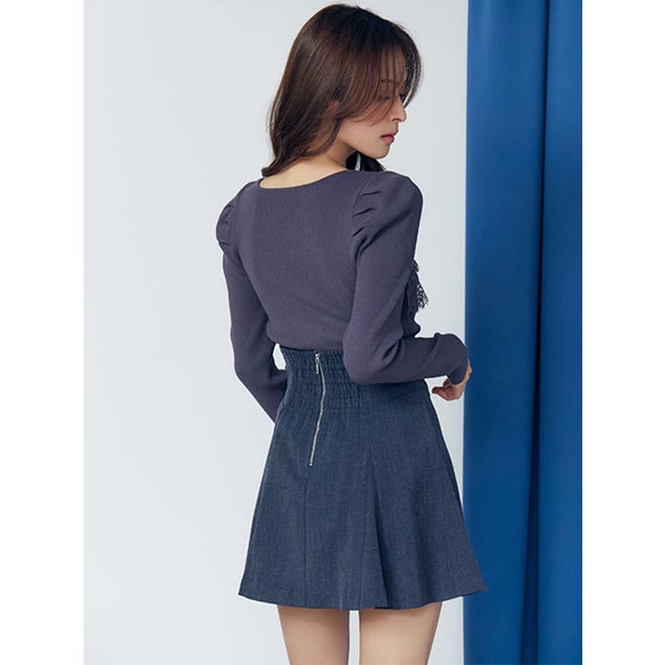 【セットアップ着用可】バックZIPミニスカパン | MERCURYDUO | 詳細画像20 