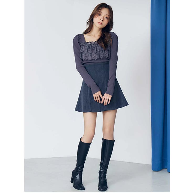 【セットアップ着用可】バックZIPミニスカパン | MERCURYDUO | 詳細画像22 