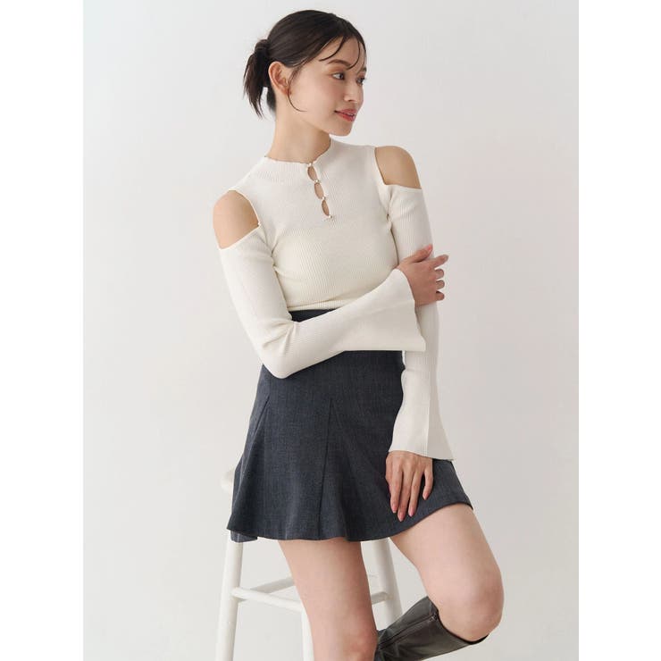 【セットアップ着用可】バックZIPミニスカパン | MERCURYDUO | 詳細画像25 