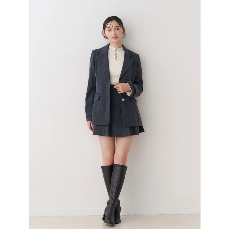 【セットアップ着用可】バックZIPミニスカパン | MERCURYDUO | 詳細画像30 