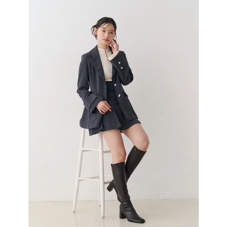 【セットアップ着用可】バックZIPミニスカパン | MERCURYDUO | 詳細画像32 