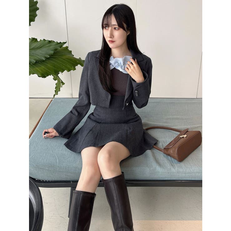 【セットアップ着用可】バックZIPミニスカパン | MERCURYDUO | 詳細画像42 