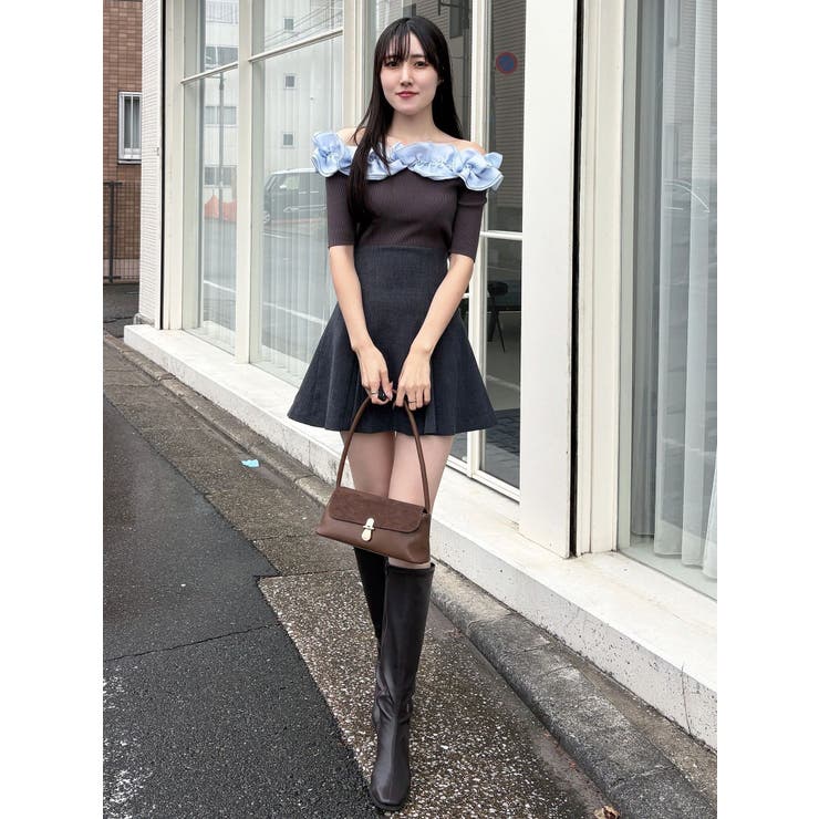 【セットアップ着用可】バックZIPミニスカパン | MERCURYDUO | 詳細画像43 