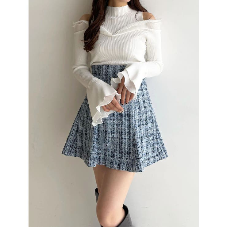 【セットアップ着用可】バックZIPミニスカパン | MERCURYDUO | 詳細画像44 