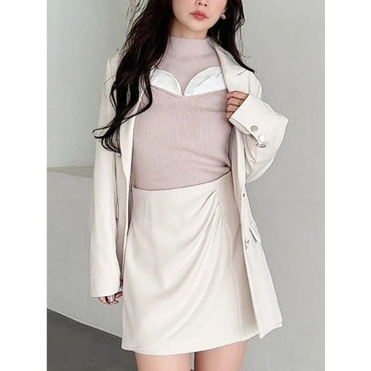 【セットアップ着用可】ドレープミニスカート | MERCURYDUO | 詳細画像10 