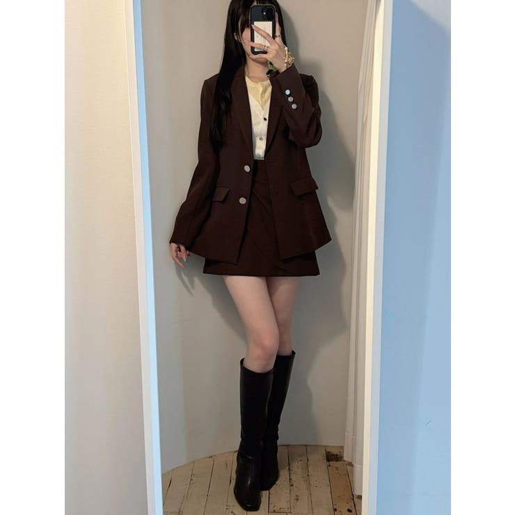 【セットアップ着用可】ドレープミニスカート | MERCURYDUO | 詳細画像22 