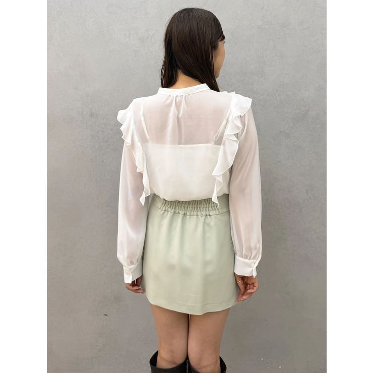 【セットアップ着用可】ドレープミニスカート | MERCURYDUO | 詳細画像28 