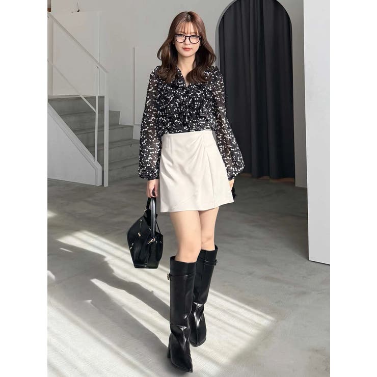 【セットアップ着用可】ドレープミニスカート | MERCURYDUO | 詳細画像38 