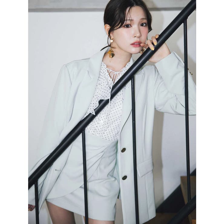 【セットアップ着用可】ドレープミニスカート | MERCURYDUO | 詳細画像4 