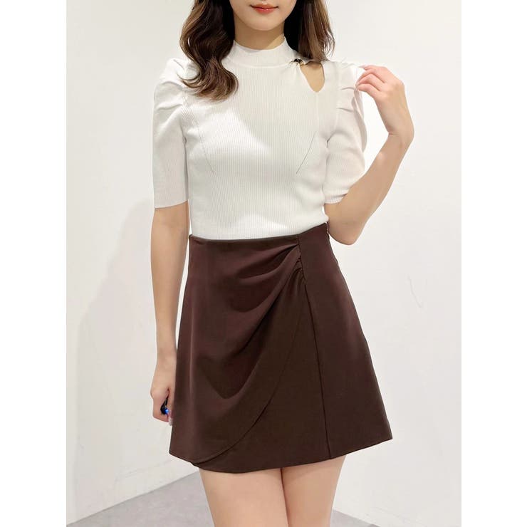 【セットアップ着用可】ドレープミニスカート | MERCURYDUO | 詳細画像41 