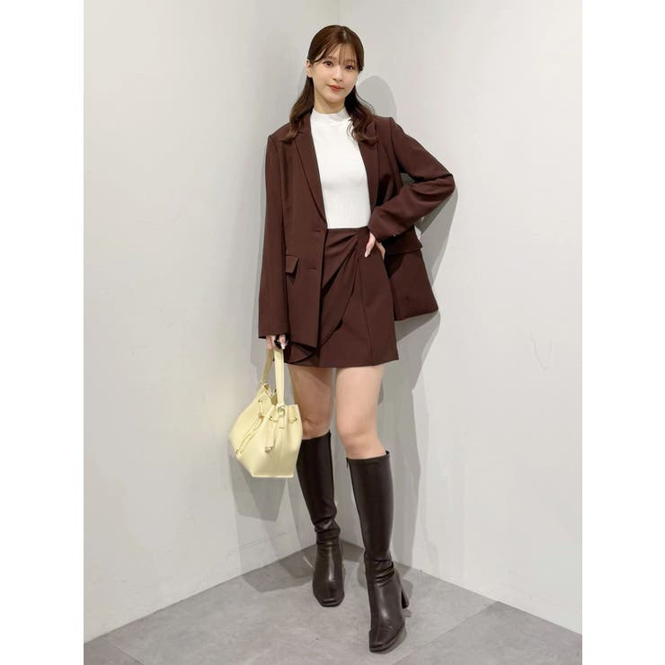 【セットアップ着用可】ドレープミニスカート | MERCURYDUO | 詳細画像43 