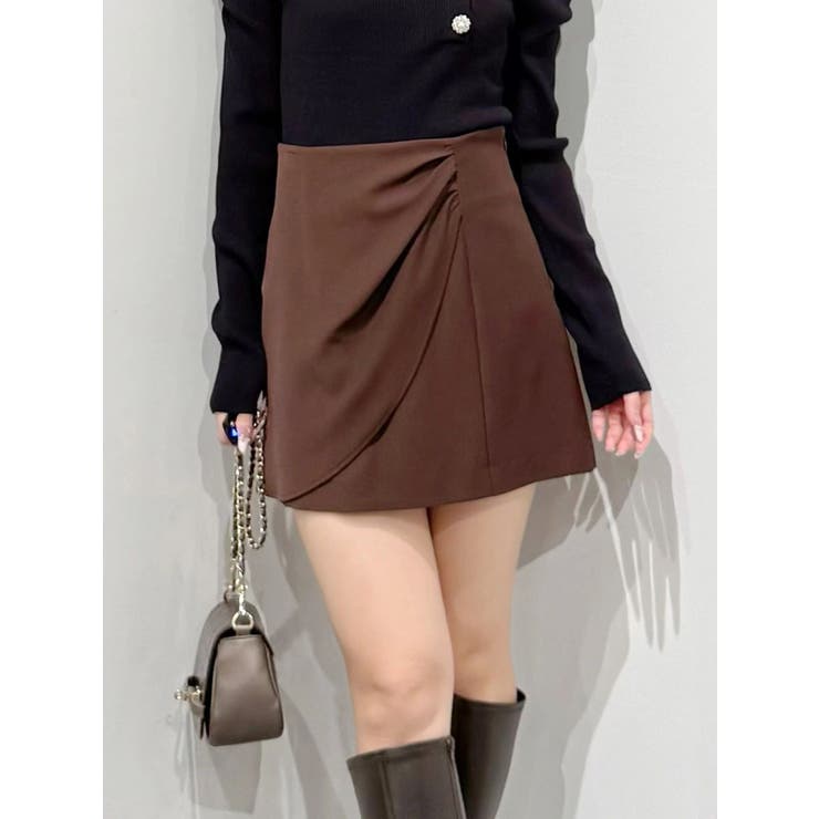 【セットアップ着用可】ドレープミニスカート | MERCURYDUO | 詳細画像45 