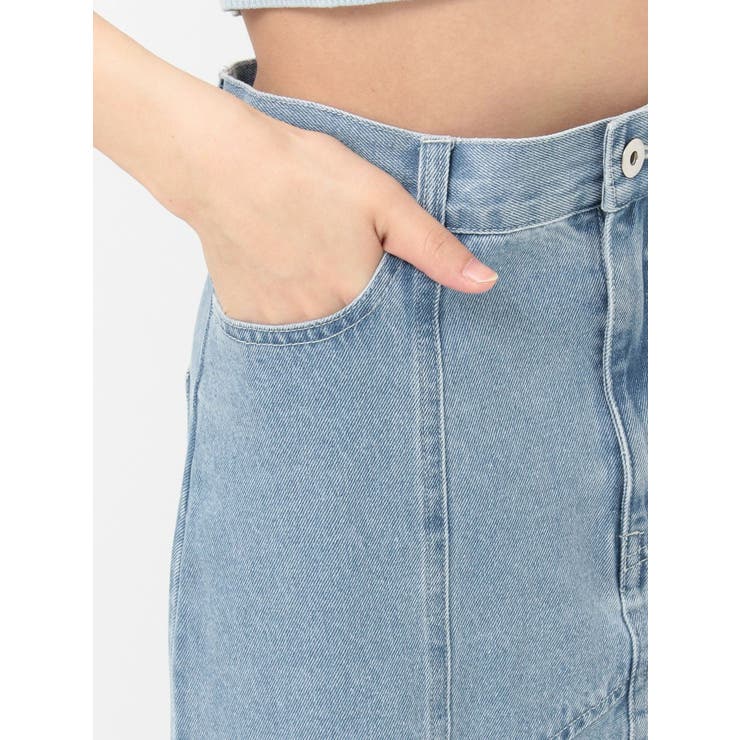 デニムイレギュラーヘムフレアスカート | MERCURYDUO | 詳細画像27 