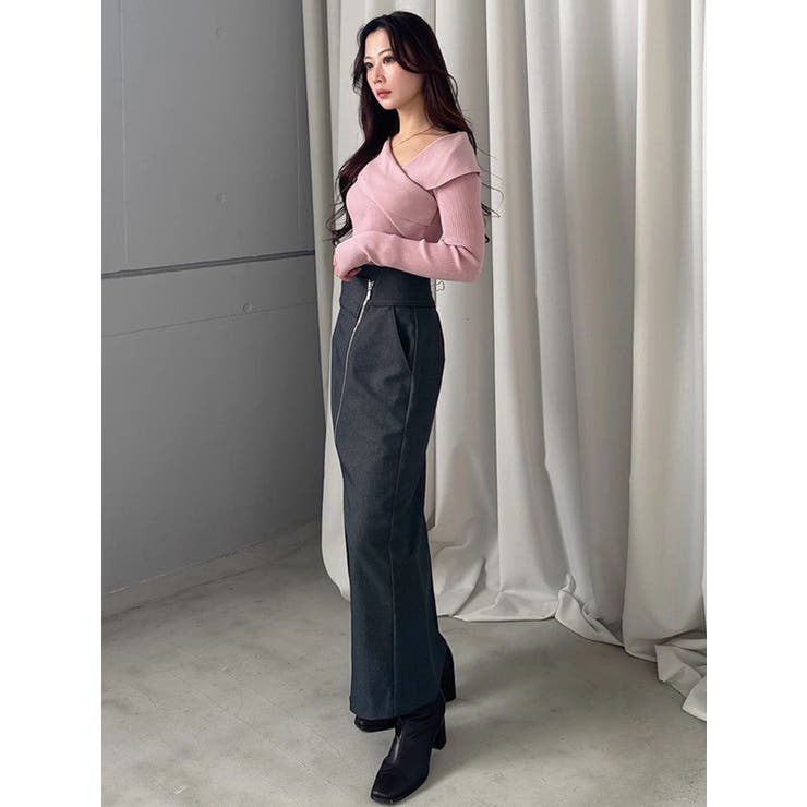 アシメZIPナロースカート | MERCURYDUO | 詳細画像11 