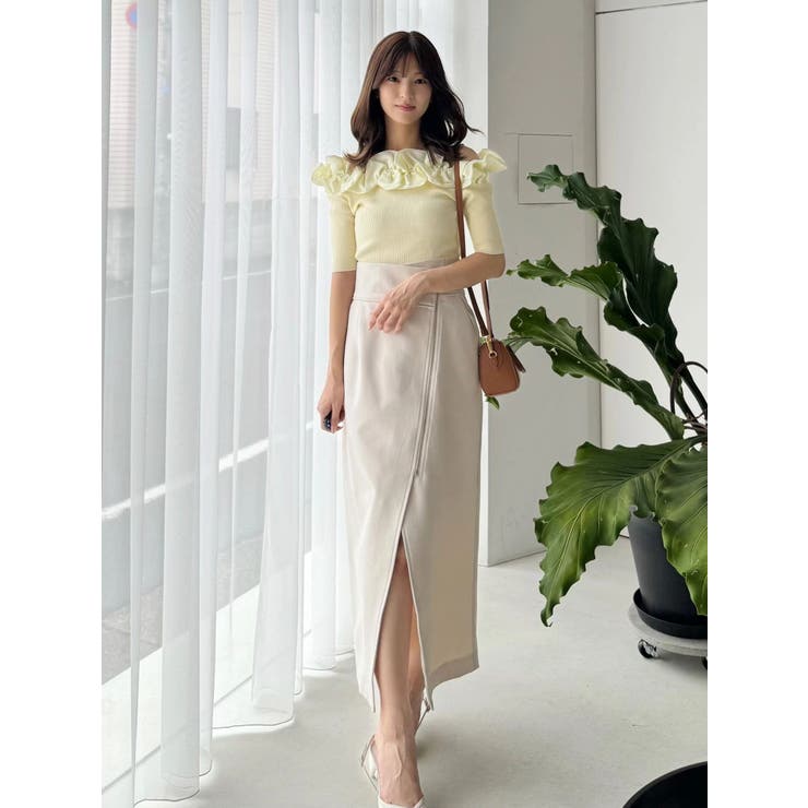 アシメZIPナロースカート | MERCURYDUO | 詳細画像12 