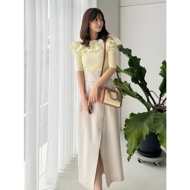 アシメZIPナロースカート | MERCURYDUO | 詳細画像13 