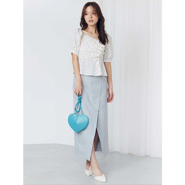 アシメZIPナロースカート | MERCURYDUO | 詳細画像3 