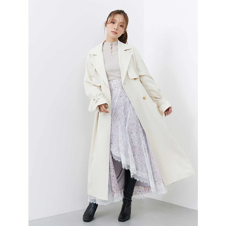 フラワー×レースフィットマーメイドスカート | MERCURYDUO | 詳細画像8 