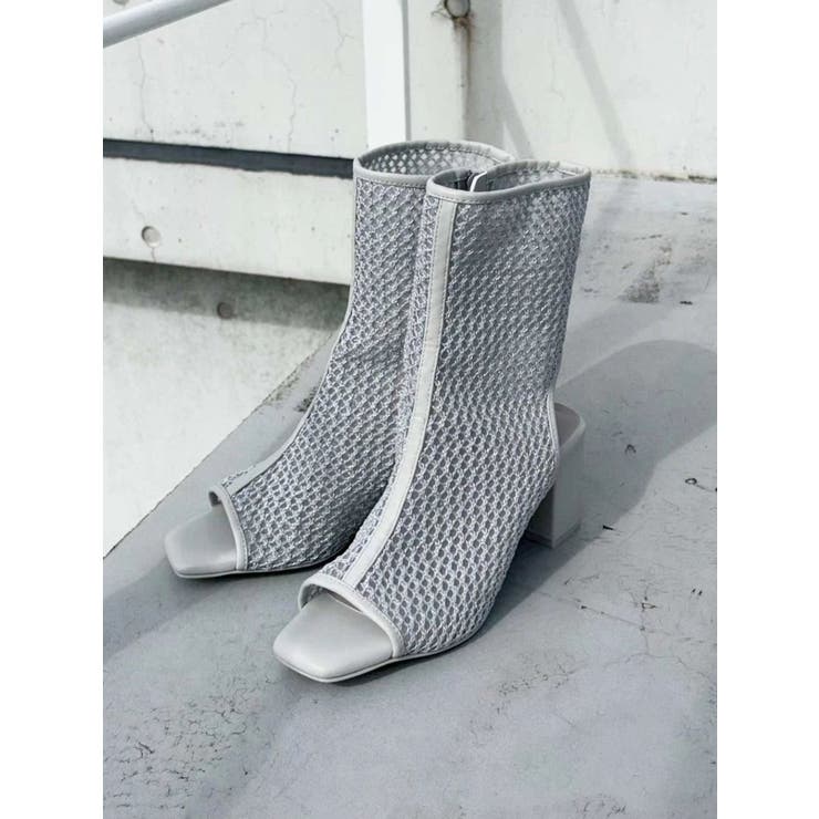 ライトグレー | ラメメッシュブーツ | MERCURYDUO