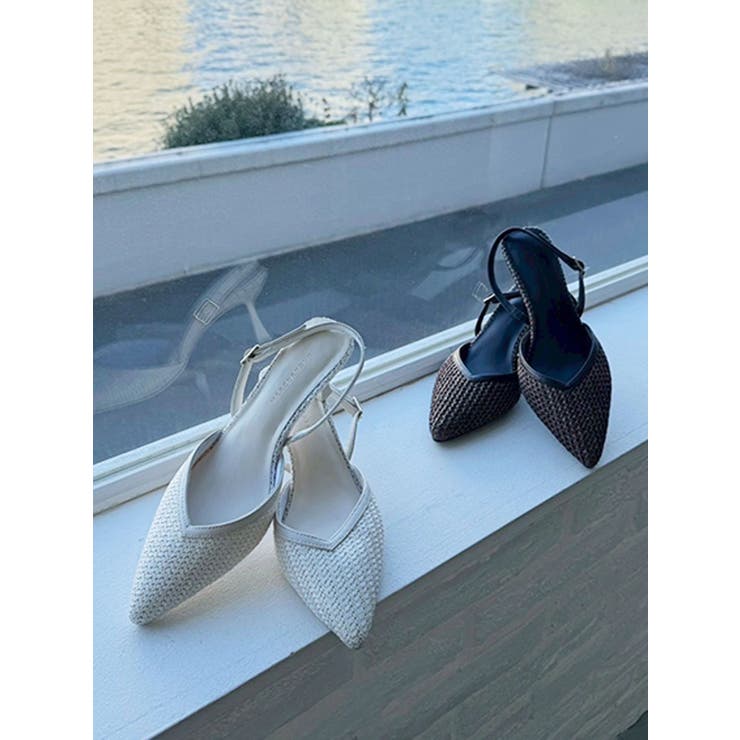 雑材ポインテッドトゥミュール | MERCURYDUO | 詳細画像3 