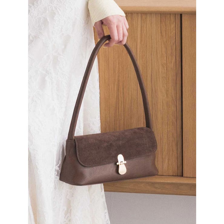 ブラウン | スエードハンドバッグ | MERCURYDUO